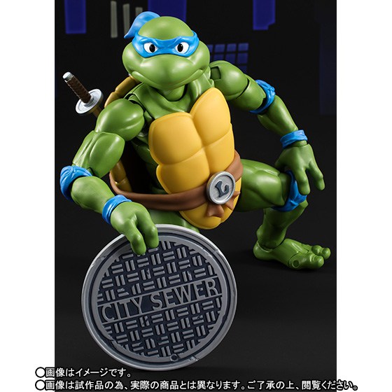 LEONARDO TEENAGE MUTANT NINJA TURTLES Tartarughe Ninja S.H.Figuarts Bandai  15Cm