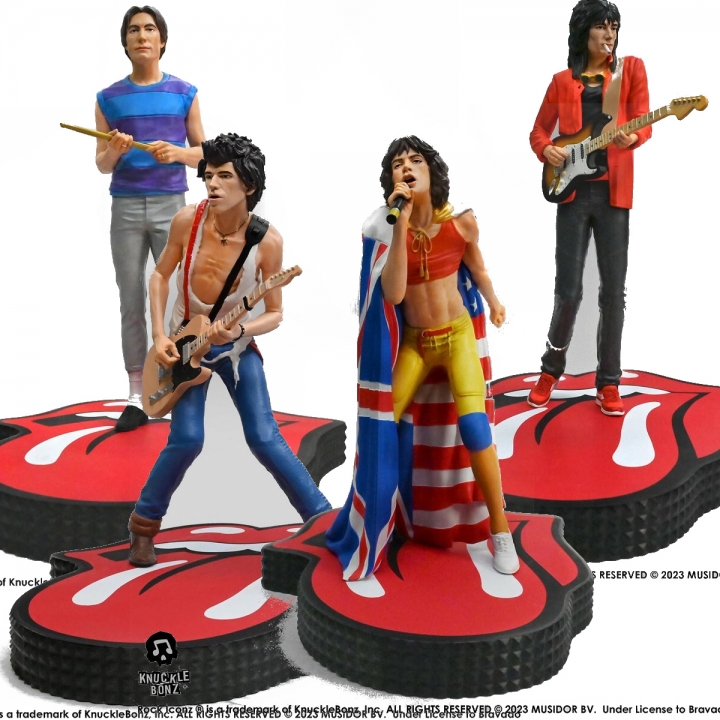 Rock Iconz: Rolling Stones - Charlie Watts / Mick Jagger / Keith Richards / Ronnie Wood Statue