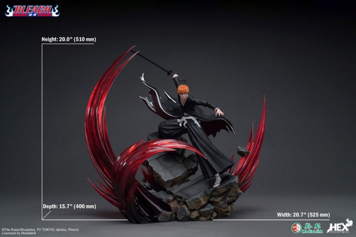 Bleach Elite Dynamic Statue 1/6 Ichigo Kurosaki 51 cm