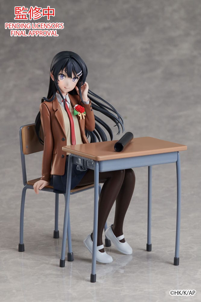 Rascal Does Not Dream of a Knapsack Kid Statue Mai Sakurajima Graduation Ver. 15 cm