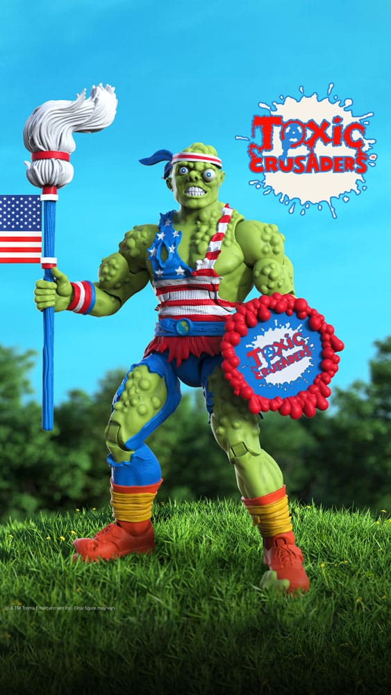 Toxic Crusaders Ultimates Action Figure Toxie Vintage Toy America 18 cm