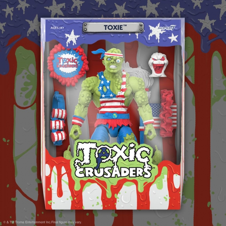 Toxic Crusaders Ultimates Action Figure Toxie Vintage Toy America 18 cm