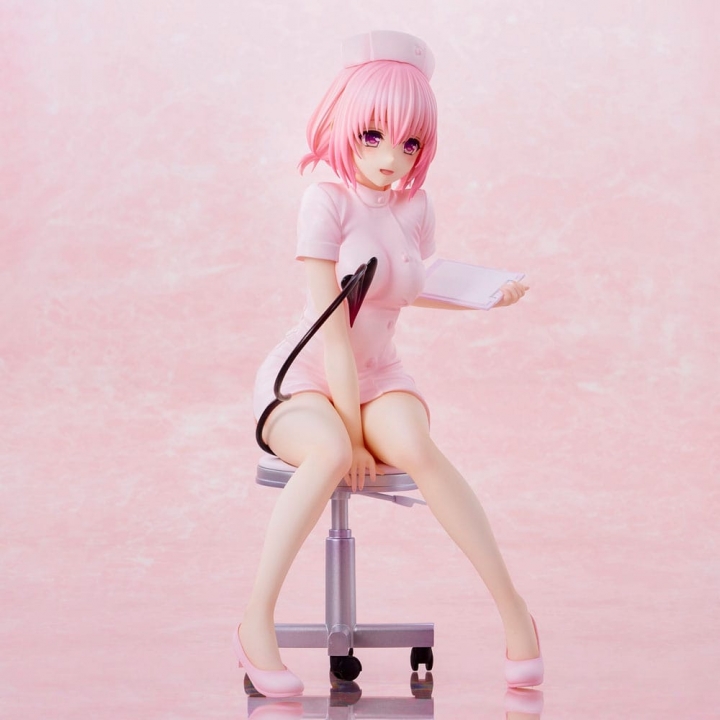 To Love-Ru Darkness Statue PVC Momo Belia Deviluke Nurse Costume 22 cm