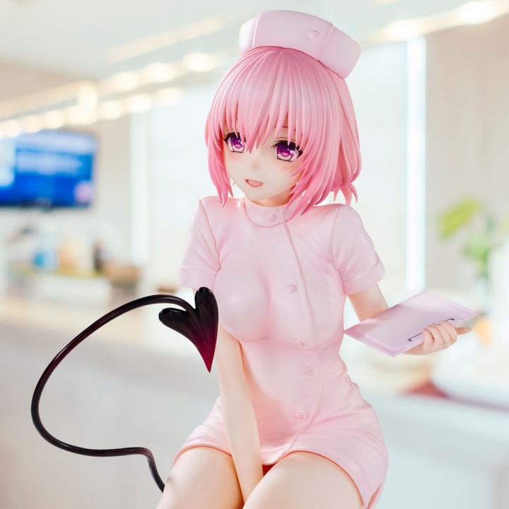 To Love-Ru Darkness Statue PVC Momo Belia Deviluke Nurse Costume 22 cm