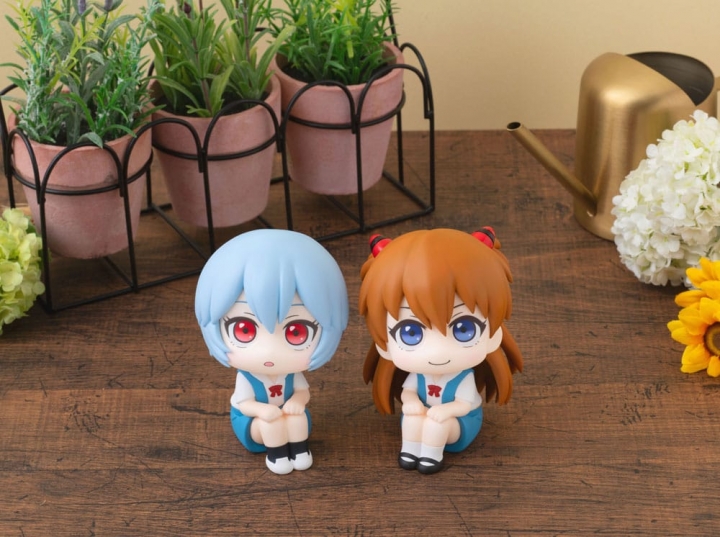 Evangelion: 3.0+1.0 Look Up PVC Statue Rei Ayanami / Shikinami Asuka Langley 11 cm