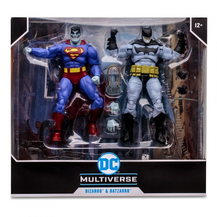 DC Multiverse Action Figure 2-Pack Bizarro & Batzarro 18 cm