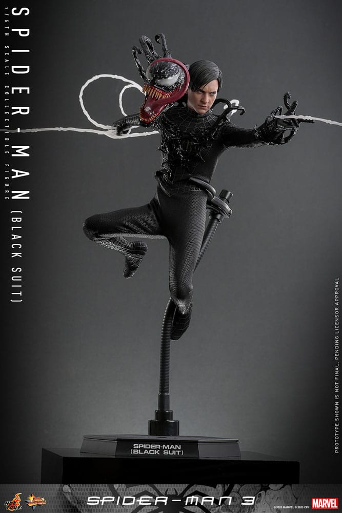 Spider-Man 3 Movie Masterpiece Action Figure 1/6 Spider-Man (Black Suit) 30 cm