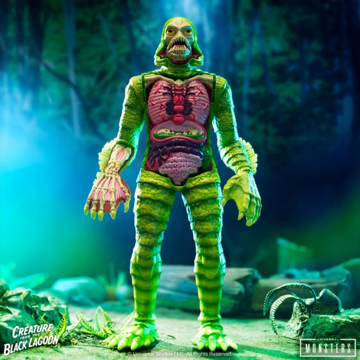 Universal Monsters Super Cyborg Action Figure Creature from the Black Lagoon (Full Color) 28 cm