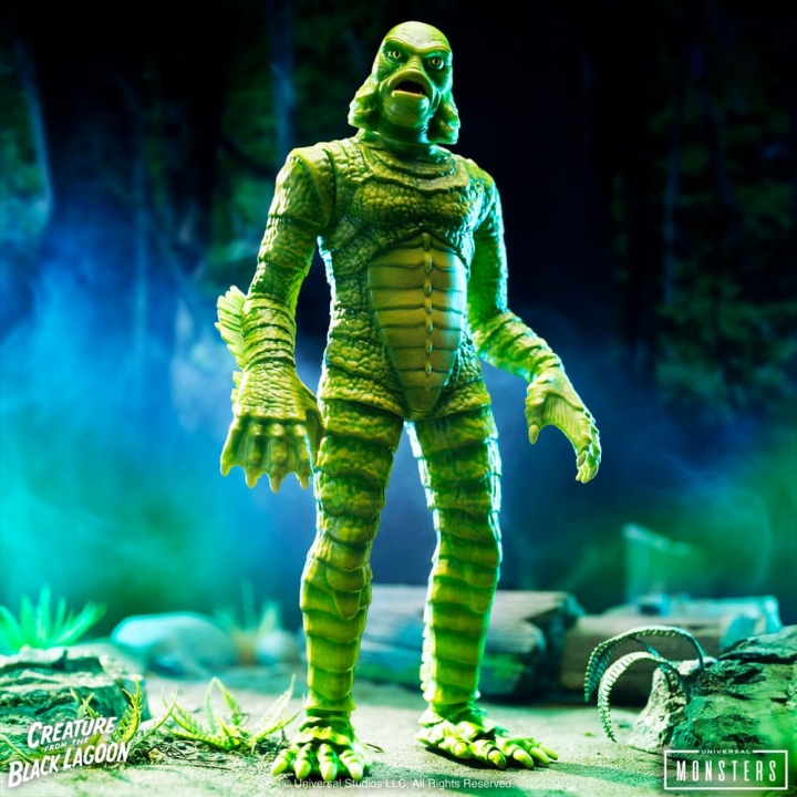 Universal Monsters Super Cyborg Action Figure Creature from the Black Lagoon (Full Color) 28 cm