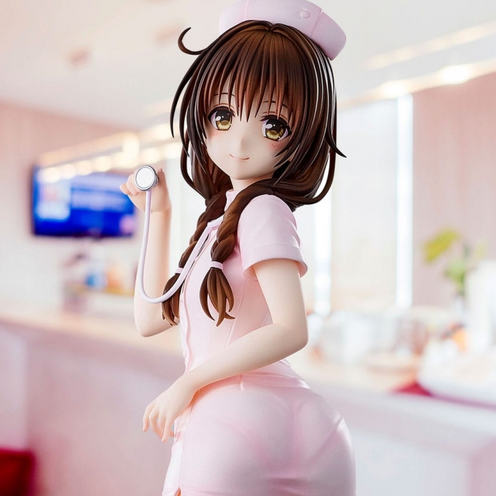 To Love-Ru Darkness Statue PVC Mikan Yuki Nurse Cosplay 25 cm