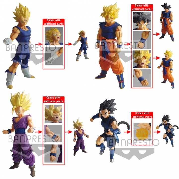 Dragon Ball Super Legend Battle Figure 25 cm Vegeta / Son Goku / Son Gohan / Shallot