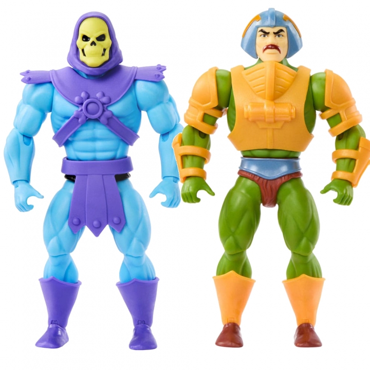 Masters of the Universe Origins Action Figure Cartoon Collection: Skeletor / Man-At-Arms 14 cm