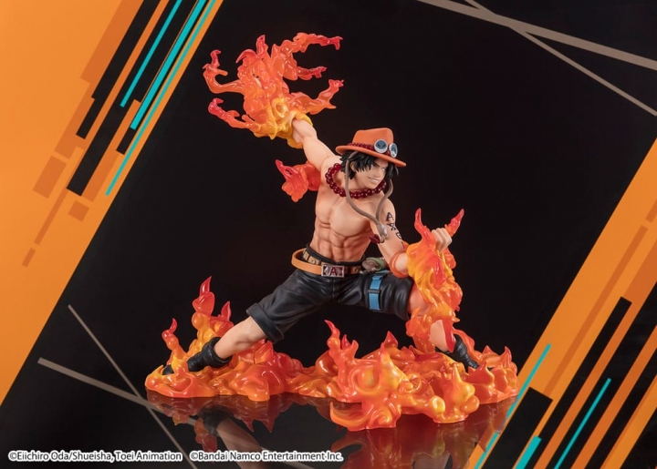 One Piece Figuarts ZERO PVC Statue Extra Battle Portgas. D. Ace Bounty Rush 5th Anniversary- 17 cm