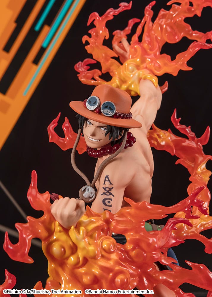 One Piece Figuarts ZERO PVC Statue Extra Battle Portgas. D. Ace Bounty Rush 5th Anniversary- 17 cm