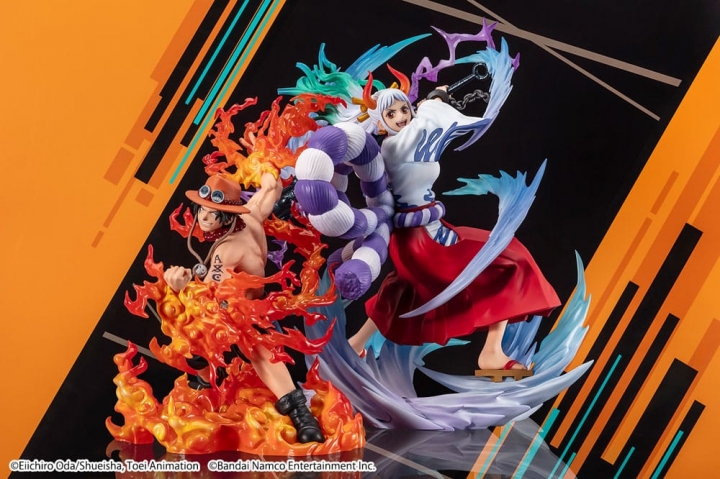 One Piece Figuarts ZERO PVC Statue Extra Battle Portgas. D. Ace Bounty Rush 5th Anniversary- 17 cm