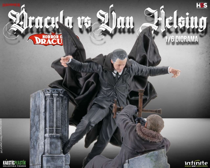 Horror Of Dracula - Dracula Vs Van Helsing 1/6 Diorama 28 cm