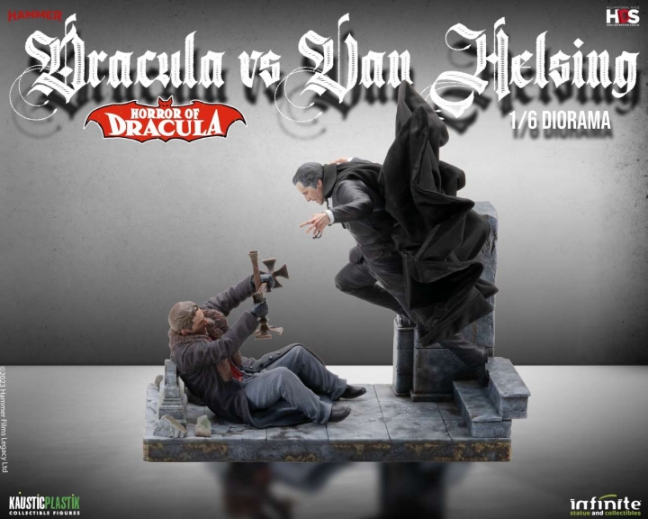 Horror Of Dracula - Dracula Vs Van Helsing 1/6 Diorama 28 cm