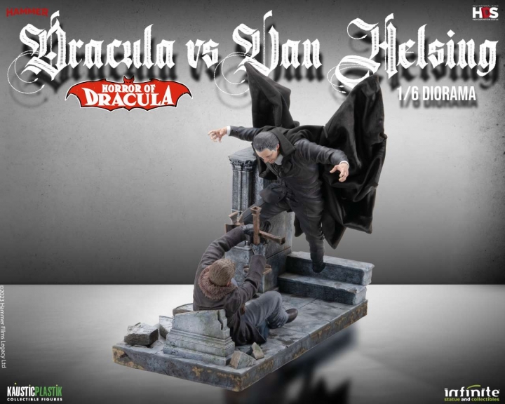 Horror Of Dracula - Dracula Vs Van Helsing 1/6 Diorama 28 cm