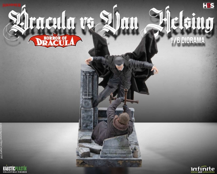 Horror Of Dracula - Dracula Vs Van Helsing 1/6 Diorama 28 cm