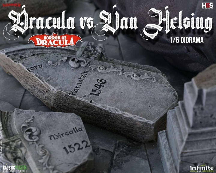 Horror Of Dracula - Dracula Vs Van Helsing 1/6 Diorama 28 cm