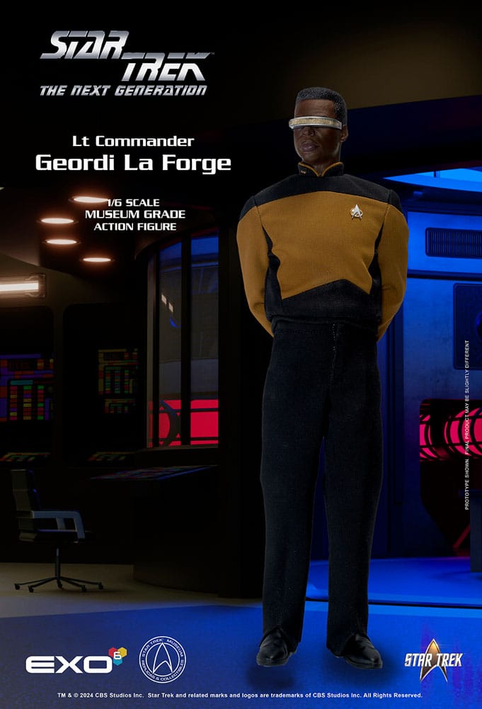 Star Trek: The Next Generation Action Figure 1/6 Geordi La Forge Essentials Version 28 cm