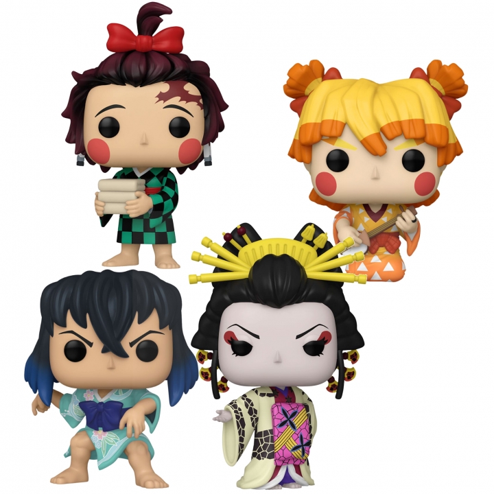 Demon Slayer: Kimetsu no Yaiba POP! Animation Figure Zenitsu / Inosuke / Tanjiro Kimono / Daki 9 cm