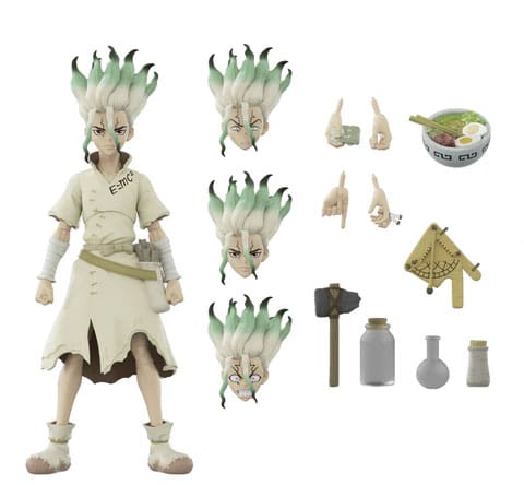 Dr. Stone Action Figure Gen / Kohaku / Chrome / Senku 15 cm