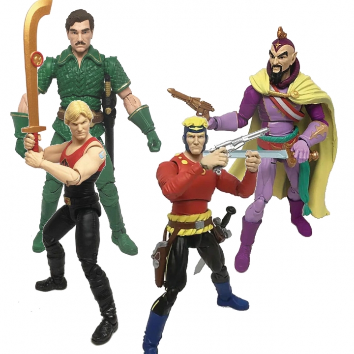 Flash Gordon Hero H.A.C.K.S. Action Figure Barin / Comic Ming / Tank Top Flash / Flash Gordon 15 cm