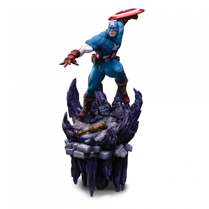 Marvel Deluxe Battle Diorama Series Art Scale Statue 1/10 Captain America 34 cm