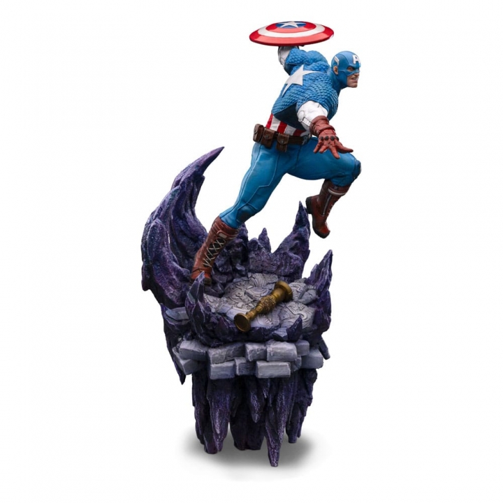 Marvel Deluxe Battle Diorama Series Art Scale Statue 1/10 Captain America 34 cm