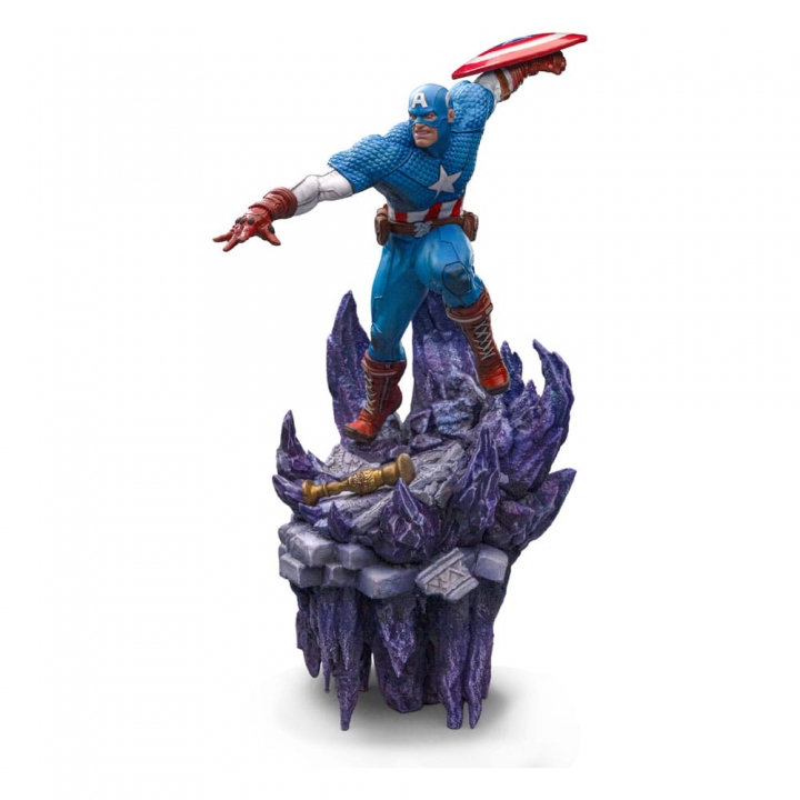 Marvel Deluxe Battle Diorama Series Art Scale Statue 1/10 Captain America 34 cm