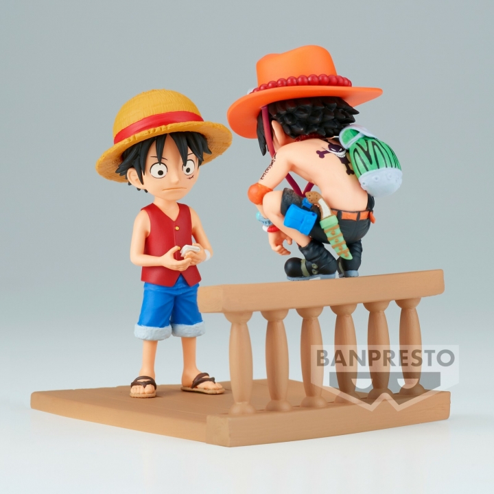 One Piece: World Collectible Figure Log Stories - Monkey D. Luffy & Portgas D. Ace Figure