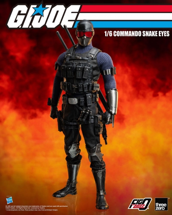 G.I. Joe FigZero Action Figure 1/6 Commando Snake Eyes 30 cm