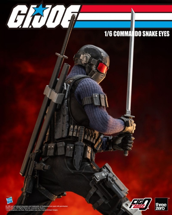 G.I. Joe FigZero Action Figure 1/6 Commando Snake Eyes 30 cm