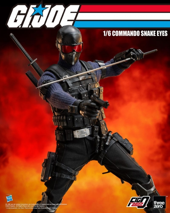 G.I. Joe FigZero Action Figure 1/6 Commando Snake Eyes 30 cm