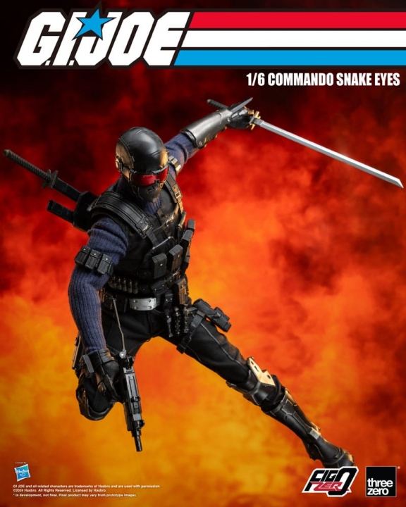 G.I. Joe FigZero Action Figure 1/6 Commando Snake Eyes 30 cm