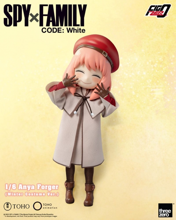 Spy x Family Code: White FigZero Action Figure 1/6 Anya Forger Winter Costume Ver. 17 cm