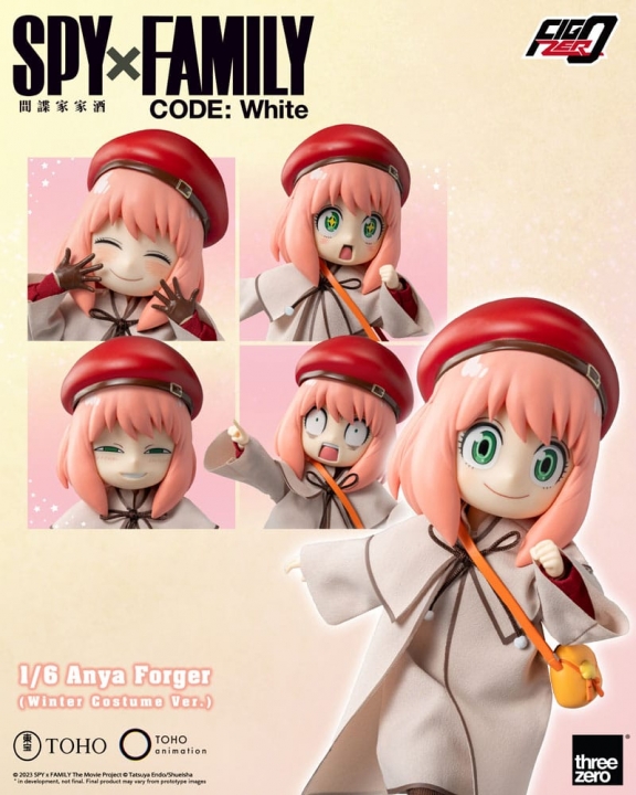 Spy x Family Code: White FigZero Action Figure 1/6 Anya Forger Winter Costume Ver. 17 cm