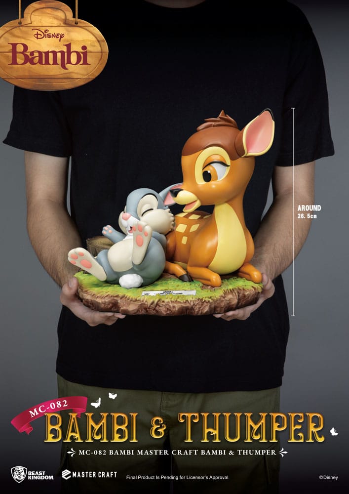 Disney Master Craft Statue Bambi & Thumper 26 cm