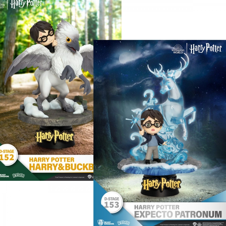 Harry Potter D-Stage PVC Diorama Harry & Buckbeak / Expecto Patronum 16 cm