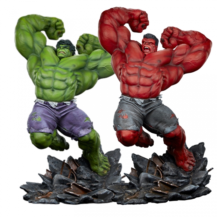 Marvel: Classic Premium Hulk / Red Hulk 1:4 Scale Statue 74 cm