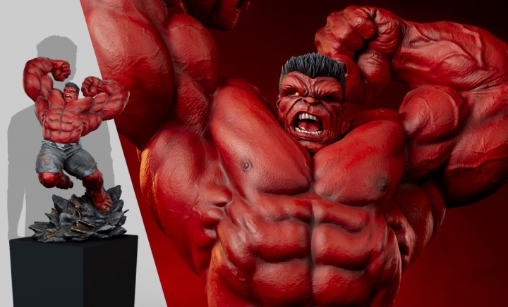 Marvel: Classic Premium Hulk / Red Hulk 1:4 Scale Statue 74 cm