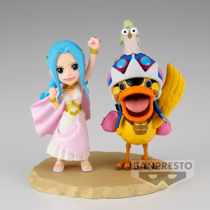 One Piece: World Collectible Figure Log Stories - Nefeltari Vivi & Karoo Figure 7 cm