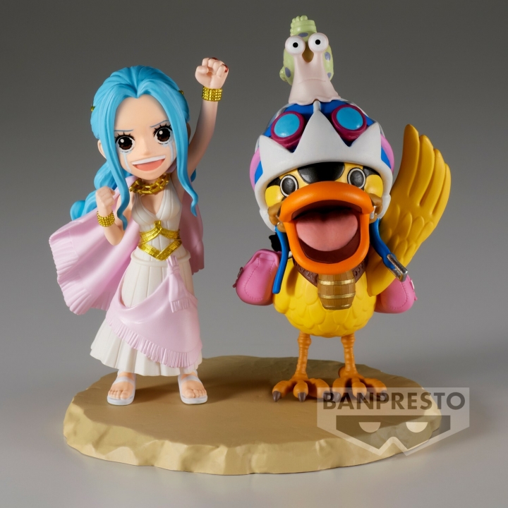 One Piece: World Collectible Figure Log Stories - Nefeltari Vivi & Karoo Figure 7 cm