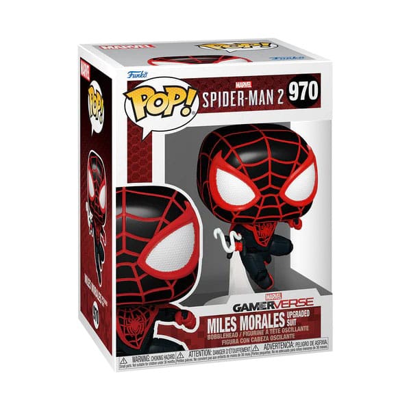 Spider-Man 2 POP! Games Vinyl Figure Peter Parker Suit / Venom / Kraven / Miles Morales 9 cm