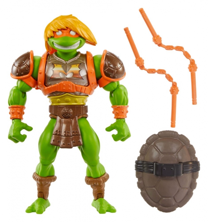 MOTU x TMNT: Turtles of Grayskull Action Figure Skeletor / Michelangelo / Teela / Casey Jones14 cm