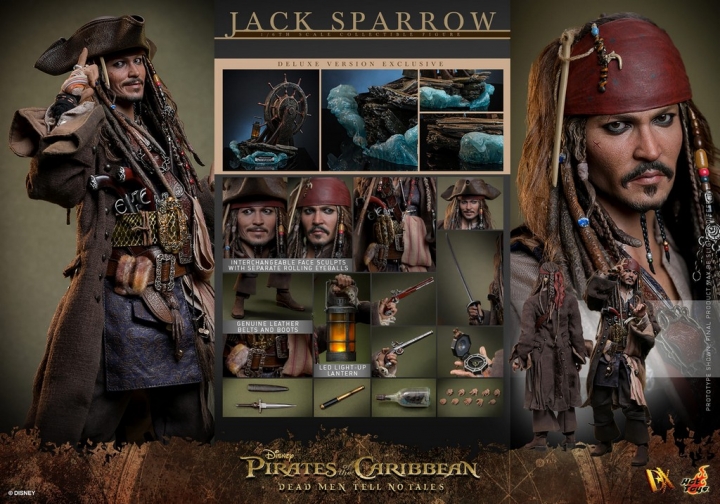 Pirates of the Caribbean: Dead Men Tell No Tales - Jack Sparrow Deluxe Version 1:6 Scale Figure