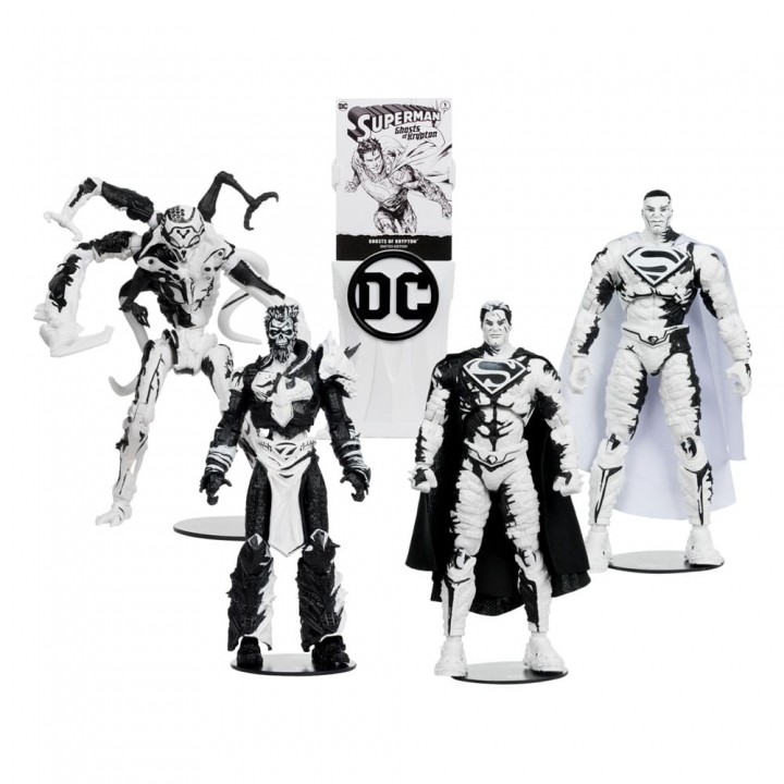 DC Direct Page Punchers & Comic Book Pack of 4 Superman Series Sketch Edition Gold Label 18 cm