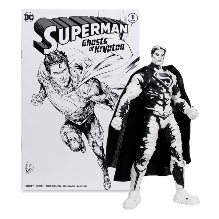 DC Direct Page Punchers & Comic Book Pack of 4 Superman Series Sketch Edition Gold Label 18 cm