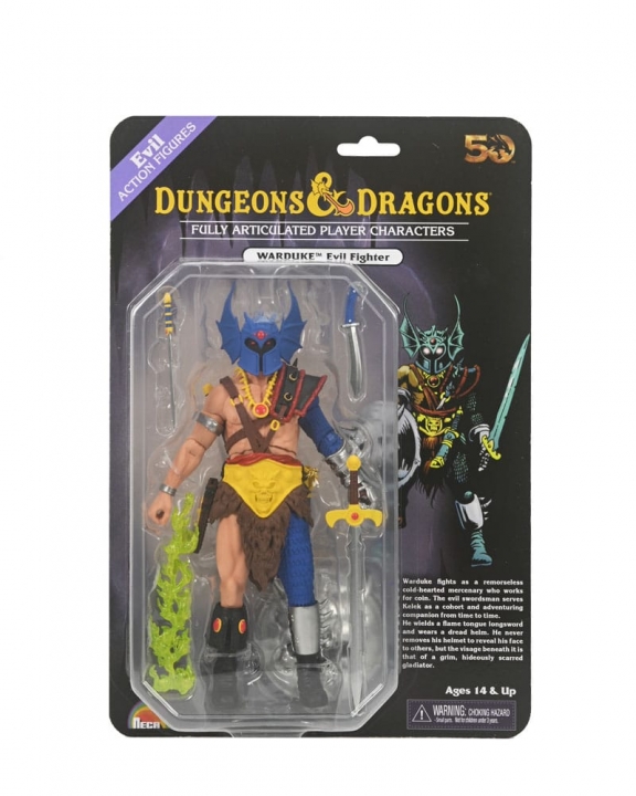 Dungeons & Dragons Action Figure 50th Anniversary Warduke on Blister Card 18 cm